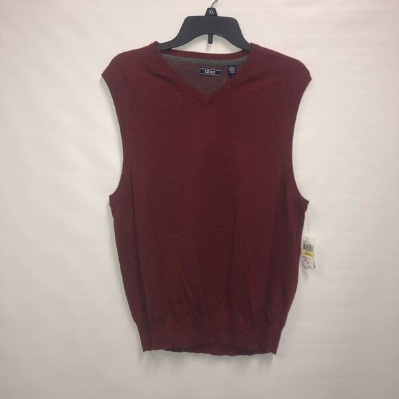 Izod Sweater - Men's Izod Premium Essentials V Neck Pullover Sweater Size M NWT - Picture 1 of 10